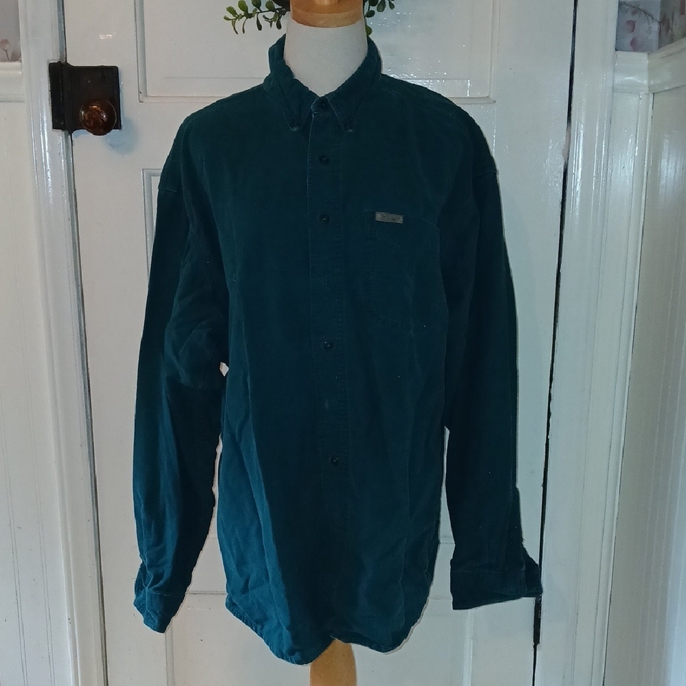 Woolrich Dark Teal Casual Button-Down Shirt